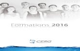 2016 - CERG · d’assainissement, ouvrages hydrauliques,… Public concerné : Ingénieurs et techniciens de bureau d’études (conception d’ouvrages hydrauliques) et d’administration