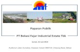 PT Bekasi Fajar Industrial Estate Tbk€¦ · PT Bekasi Fajar Industrial Estate Tbk Kinerja Keuangan Triwulan I - 2012 10 Laporan Posisi Keuangan (dalam Rupiah) 31 Maret 2012 31 Desember