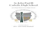 St. John Paul II Catholic High School...St. John Paul II Catholic High School (JPII). Its contents are based on policies established by the Diocese of Birmingham in Alabama, its Board