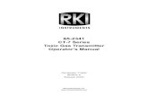 65-2341 CT-7 Series Toxic Gas Transmitter Operator’s Manual · 2020. 10. 23. · 65-2341 Toxic Gas Transmitter • 3 Product Warranty RKI Instruments, Inc. warrants gas alarm equipment