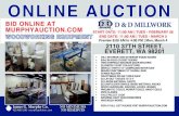 ONLINE AUCTION - Murphy Auctionmurphyauction.com/Content/Static/Auction/DDMILLWORK/DDMILL… · everett, wa 98201 james g. murphy co. 425.486.1246 - murphyauction.com no minimums