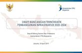 DRAFT RANCANGAN TEKNOKRATIK PEMBANGUNAN … · DRAFT RANCANGAN TEKNOKRATIK PEMBANGUNAN INFRASTRUKTUR 2020-2024 Deputi Bidang Sarana dan Prasarana Kementerian PPN/Bappenas Jakarta,