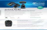 New Airtrack S2-BT Flyer - BarcodesInc · 2020. 3. 2. · The AirTrack S2-BT barcode scanner has a durable design for use in retail, commercial services, and ofﬁce settings. The