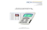 Bedienungsanleitung Thermometer PCE-T 390...1x SD Speicherkarte 2GB, Bedienungsanleitung. 2 Sicherheitsinformationen Bitte lesen Sie dieses Benutzer-Handbuch sorgfältig und vollständig,
