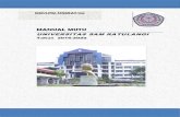 MANUAL MUTU - Sam Ratulangi University · 2017. 9. 19. · Manual Mutu Akademik di bidang pendidikan disusun sebagai pedoman pelaksanaan Sistem Penjaminan Mutu Akademik (SPMI) bidang