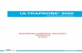 ULTRAPROBE 2000 · analizador del maquina o FFT con el uso de un cable conector de UE-MPBNC-2 Miniphone-BNC y del adaptador UE DC2 FFT. GIRE LA CARCASA PRINCIPAL DEL ULTRAPROBE 2000