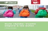Guía rápida: Vuelta segura a las aulas - Plena inclusión · publicación de Unicef España “COVID19: proteger la salud en las aulas. Principios básicos para asegurar el derecho