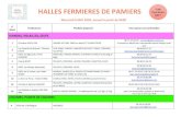 HALLES FERMIERES DE PAMIERS...HALLES FERMIERES DE PAMIERS Mercredi 6 MAI 2020, accueil à partir de 9h00 n place Producteurs Produits proposés Pour passer vos commandes VIANDES, VOLAILLES,