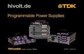 Programmable Power Supplies - hivolt.de · 2018. 12. 5. · 0~100 0~100 10 • • • ° ° 19” x 2U x 665 mm GSP100-100 0~150 15 • • • ° ° 19” x 3U x 665 mm GSP100-150