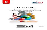 TLE-EIM€¦ · TLE- EIM – Grade 9 Self-Learning Module (SLM) Quarter 1 – Module . 3: Requesting Tools, Equipment and Materials First Edition, 2020 . Republic Act 8293, section