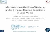 Microwave Inactivation of Bacteria under Dynamic Heating ...€¦ · Q abs E rms p f 0 r E rms 2 local rms E E Q abs: volumetric heating -rate (W.m 3) = Electrical conductivity (S/m)