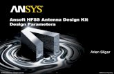 HFSS Antenna Design Kit - mwedatech.mweda.com/download/hwrf/hfss/HFSS-02_Design_Parameters.… · Conical Archimedean Design Parameters Port Extension Height* * Port Extension Height