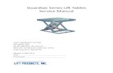 Guardian Series Lift Tables Service Manual9.1 hydraulic system 9.2 electrical system 9.3 hydraulic valves 9.4 mechanical components 9.5 operations after use 10. maintenance instructions
