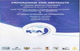 PROGRAMME AND ABSTRACTS THEME: 47 ANNUAL ......not effective against cestodes (Railletina species), caecal worms Heterakis species, Subulura brumpti) and Tetrameres. Levamisole HCL