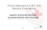 Corso Operatore C.R.I. nel Settore Emergenza · Sandrino Guidarelli – Istruttore C.R.I. Area III Spese ammesse al rimborso previsto dall’art 10 del D.P.R. 194/2001 Il comma 3