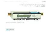 Analogue Signal Transmitter AST 3IS - Technical Manual · AST 3IS is a high performance signal transmitter, designed for industrial measuring by means of strain gauge transducers.