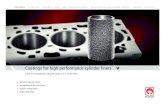 Coatings for high performance cylinder liners · 2019. 8. 29. · Refractory binders are also incorporated into the formulation to ensure that the coating layer remains lightly adhered