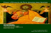 HAENDEL - Choeur d'Oratorio de Paris · revient allegro ma non troppo à la louange du Seigneur. 8 - chœur (psaume 34, v. 4) O praise the Lord with me, and let us magnify his name