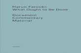 Harun Farocki: What Ought to Be Done Document Commentary ...€¦ · 8 9 Producing Building Blocks The working paper “What Ought to Be Done” At the end of 1975 Harun Farocki sat