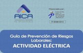 ACTIVIDAD ELÉCTRICA - AMAVOR• Trabajadores cuya actividad, no eléctrica, se desarrolla en proximidad de instalaciones eléctricas con partes accesibles en tensión: Además de