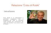 Relazione “Cubo di Rubik” - · PDF file 2015. 5. 13. · Relazione “Cubo di Rubik” Il cubo ha 6 faccie di colori diversi. Il cubo mi è piacuto tantissimo perchè il prof.