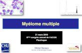 Myélome multiple / Généralités - OncoBretagne · Myélome multiple Olivier Decaux Service d’Hématologie Clinique 21 mars 2019 6ème congrès annuel de l’UCOG Ploufragan .