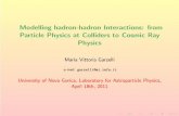 Modelling hadron-hadron Interactions: from Particle Physics ...sstanic/teaching/Seminar/2011/20110418...2011/04/18  · e-mail: garzelli@mi.infn.it University of Nova Gorica, Laboratory