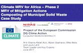 Climate MRV for Africa Phase 2 MRV of Mitigation Actions ... · NAMA Creating Opportunities for Municipalities to Produce ... PECH4,y: Project CH4 emissions from the composting cycle