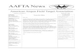 AAFTA News - Field target · 2019. 10. 10. · Chairman Ken Hughes PH: 770-445-0789 mbmedic@techie.com Secretary Treasurer Cliff Smith 8725 Osage Dr. Tampa, FL 33634 PH: 813-884-0507
