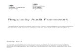 Regularity Audit Framework - Association of Colleges€¦ · Regularity Audit Framework. This Regularity Audit Framework sets out the context, responsibilities and requirements for