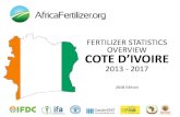 FERTILIZER STATISTICS OVERVIEW COTE D¢â‚¬â„¢IVOIRE Fertilizer Imports Comments ¢â‚¬¢ Since 2013, Potassium