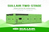 SULLAIR Two-stage...6 Sullair Supervisor Controller n Computer-compatible microprocessor controller has simple graphic illustration of monitored functions and an easy-to-read keypad