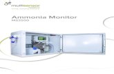 MS3500 Ammonia Analyzer - Multisensor Systems€¦ · The Multisensor Systems MS3500 is a non-contact system for measuring Ammonia levels in the most arduous of conditions at the