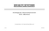Integral Horsepower DC Motor - SCR / MELLTRONICS: dc ...a. the purchaser presents the defective motor at or ships it prepaid to, the Baldor plant in Fort Smith, Arkansas or one of