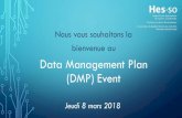 Nous vous souhaitons la bienvenue au Data Management ......2018/03/08  · SNSF policy on Open Research Data – Background and Aims The SNSF values research data sharing as a fundamental