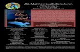 St. Matthew Catholic Churchst-matthew-church.com/wp-content/uploads/2018/01/January... · 2018. 1. 1. · St. Matthew Catholic Church 6090 Hypoluxo Road Lake Worth, FL 33463-7312