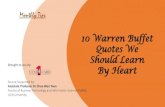 10 Warren Buffet Quotes We Should Learn By Heart - UCSI 1 Card · "Rule No. 1 is never lose money. Rule No.2 is never forget Rule No. 1." "Do not save what is left after spending,