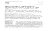 Impact of the Family Health Program on gastroenteritis in ... · Gastroenteritis hospitalization rates among children aged less than 5 years were evaluated. Declining hospitalization