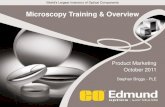 Microscopy Training & Overview - Edmund Optics · 2017. 12. 11. · TIRF is an extremely elegant optical microscopy technique primarily used to observe single molecule fluorescence