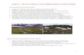 PART 3 – HUMAN IMPACT ON TERRESTRIAL ECOSYSTEMS€¦ · PART 3 – HUMAN IMPACT ON TERRESTRIAL ECOSYSTEMS Environmental Concerns for Tundra • Large scale extraction industries