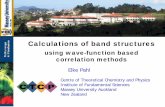 Calculations of band structures - Max Planck Societylcc2007/TALK_FILES/pahl.pdf• Liviu Hozoi (MPIPKS Dresden) • Peter Schwerdtfeger (Massey University) September, 14th 2007 Correlated