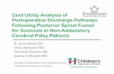 Cost Utility Analysis of Postoperative Discharge Pathways ...safetyinspinesurgery.com/wp-content/uploads/2020/04/EPoster-16.pdf · •AD pathway resulted in a net cost of $57,353