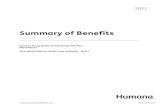 Summary of Benefits · Humana is a Medicare Advantage PPO plan with a Medicare contract. Enrollment in this Humana plan depends on contract renewal. If you want to compare our plan