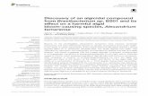 Discovery of an algicidal compound from Brevibacterium sp ... · Morphological analysis revealed that the cell structure of. A.tamarense. was altered by (2-isobutoxyphenyl)amine resulting