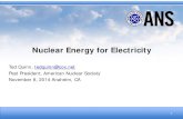 Nuclear Energy for Electricity - American Nuclear Society · 56 nuclear units currently under construction OECD countries 1.2% annual demand growth 12 nuclear units currently under
