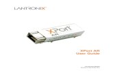 XPort AR User Guide - Lantronix...XPort AR User Guide 3 Revision History Date Rev. Comments June 2005 A Initial Document November 2005 B Added V2.0 software information. December 2006