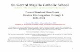 St. Gerard Majella Catholic School€¦ · through Grade 8 for its parishioners’ children regardless of race, sex, national or ethnic origin (St. Gerard Majella School Board Policies,