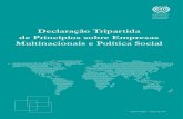 Declaração Tripartida de Princípios sobre Empresas … · 2018. 2. 15. · No Anexo I é apresentada uma lista de convenções e recomendações internacionais do trabalho relevantes