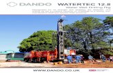 Drilling Rig Manufacturer - WATERTEC 12 · 2019. 8. 2. · Watertec 12.8 Specification CARRIER Standard Heavy duty commercial 6 x 6 or 8 x 8 truck Other Options Customer own support