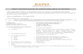 RSPO NOTIFICATION OF PROPOSED NEW PLANTING - RSPO Notification Of...Batu Menangis Conservation Forest and other conservation forest 4 HCV 2.3. Area with population of natural species